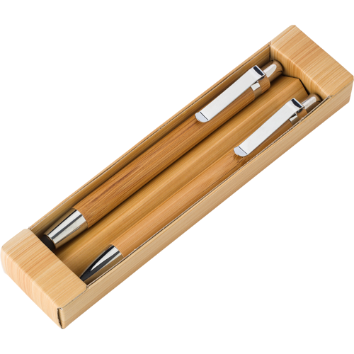 Bamboo pen & pencil set