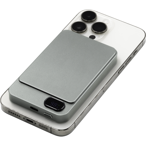 BrandCharger recycled aluminium wireless power bank (5,000 mAh)