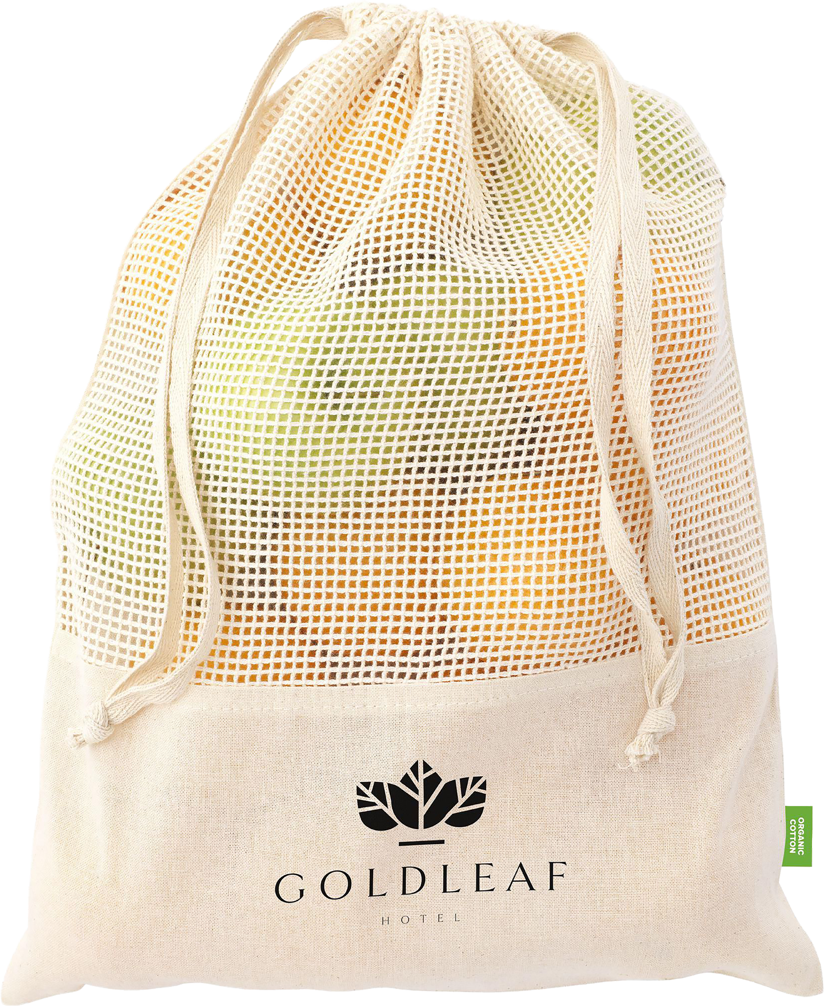 Picture of Organic cotton mesh fruit bag (120gsm/3.5oz)