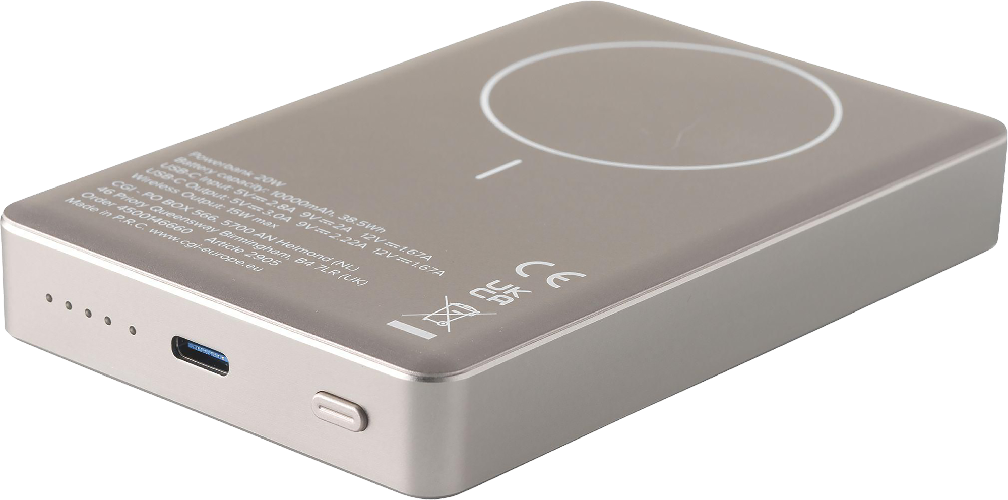 Picture of Wireless recycled Magsafe power bank (10,000 mAh)
