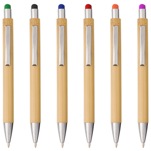 Bamboo and plastic ballpen