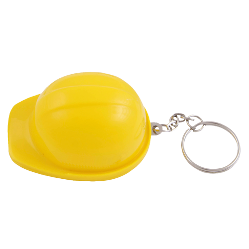 Hard hat bottle opener and keyring