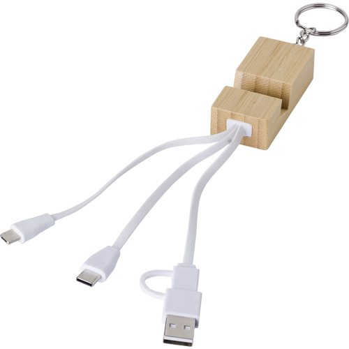 Bamboo charger and keyring