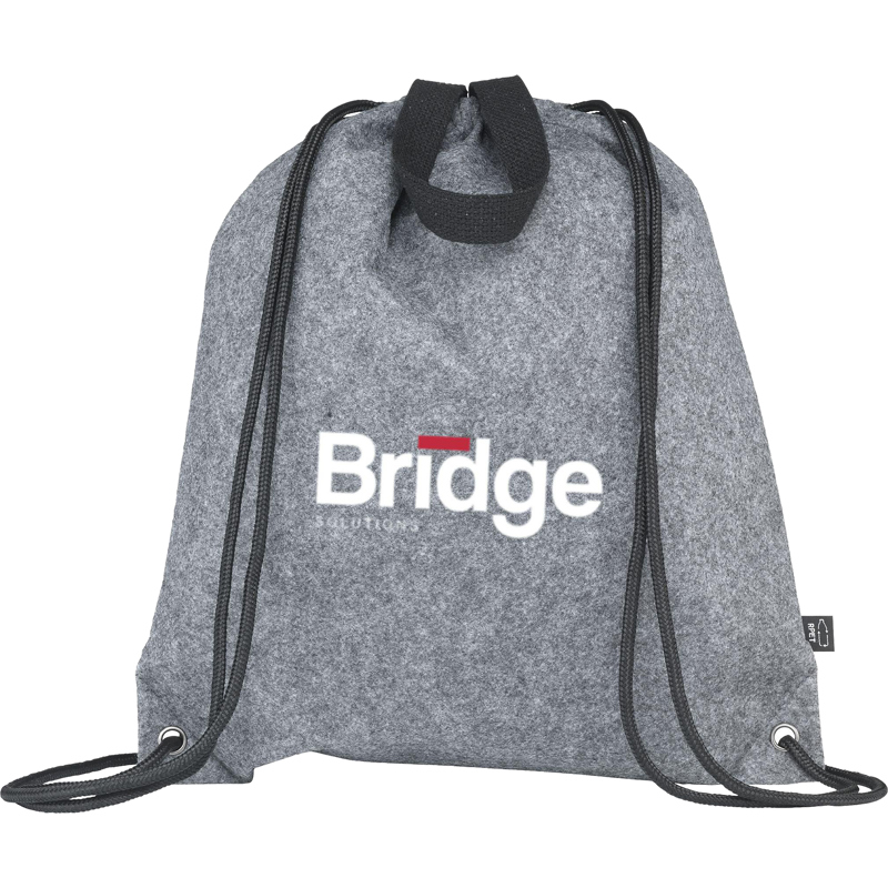RPET Felt drawstring bag