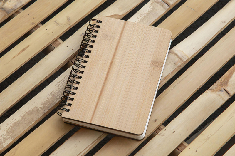 Notebook made from bamboo (approx. A6) 269099_011 (Brown)