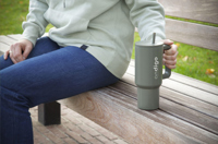 Recycled stainless steel bottle (900 ml) 261727_004 (Green)