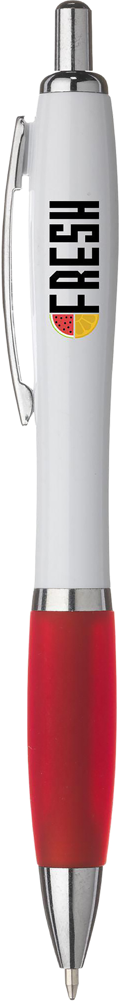 Picture of White pen with coloured grip