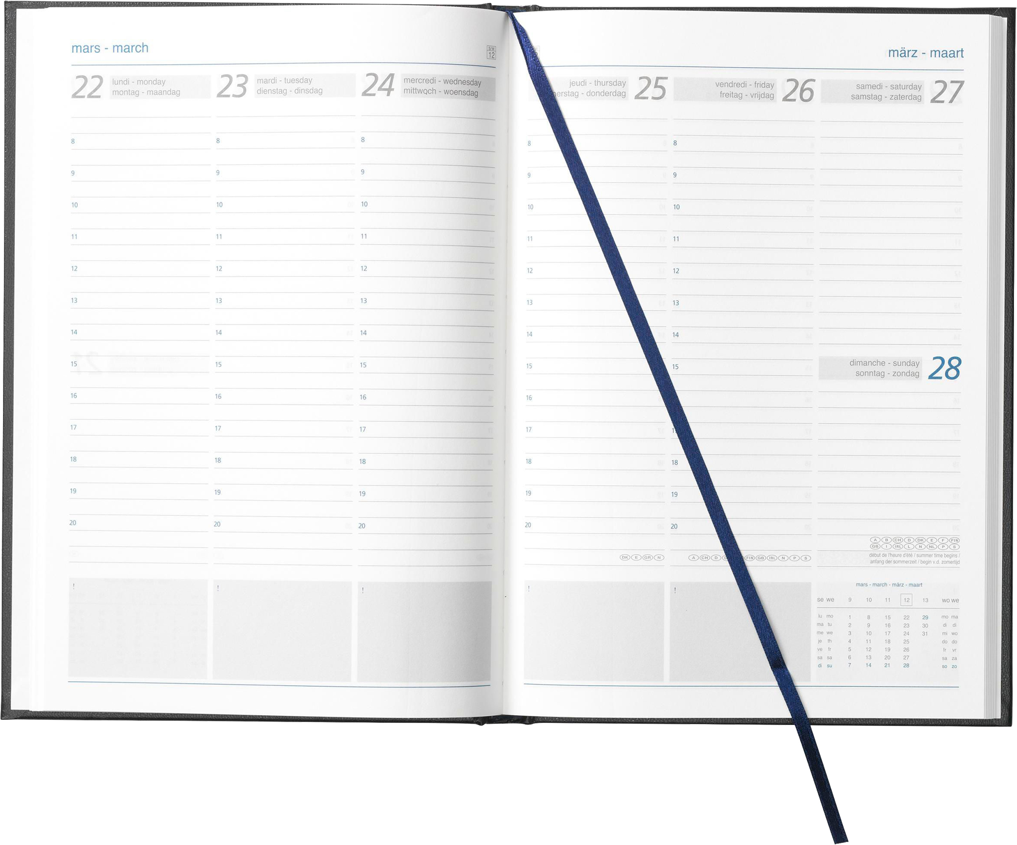 Picture of Diary in 4 languages (approx. A5)