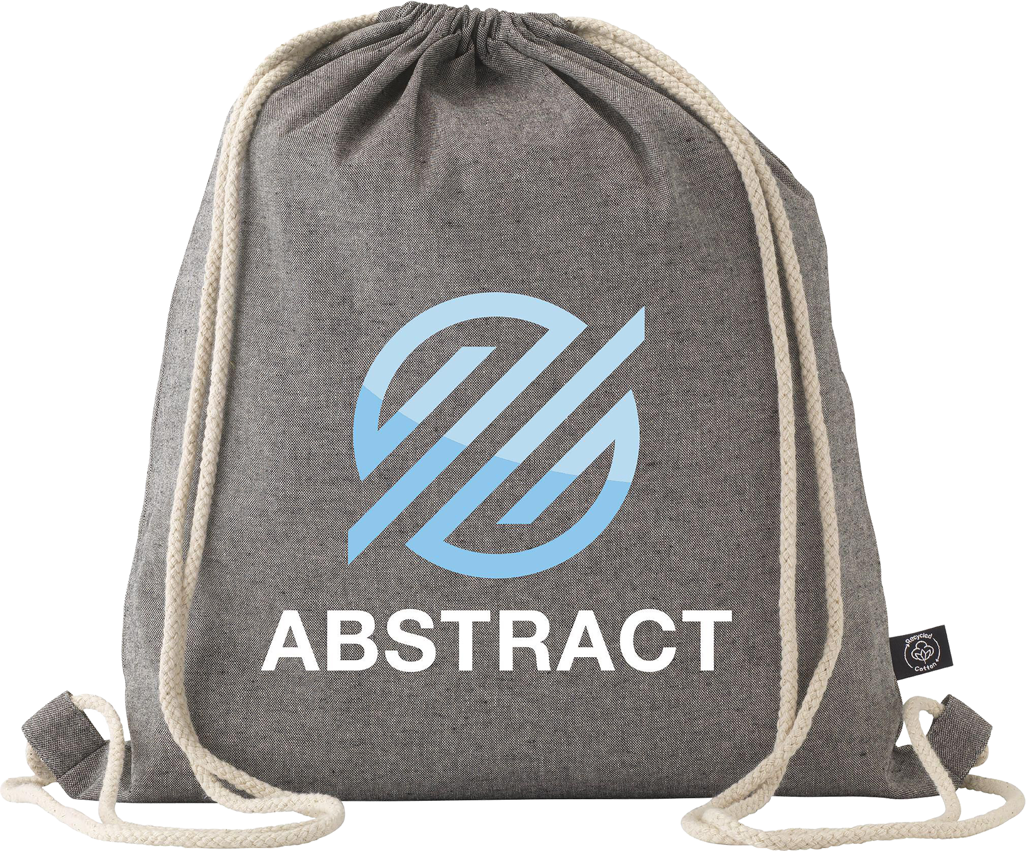 Picture of Recycled cotton drawstring bag (180 gsm/5.3oz) 