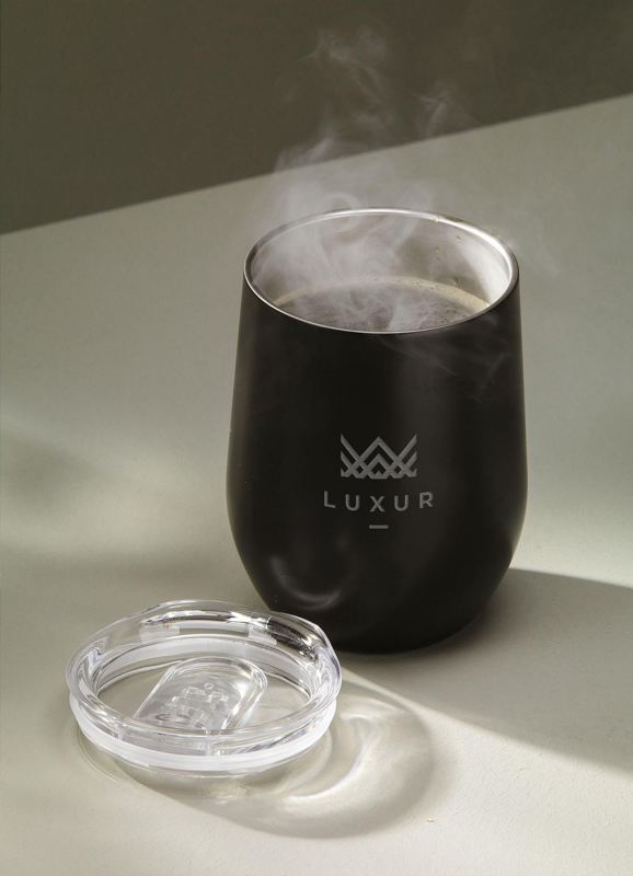 Recycled steel double walled Mug (350 ml) 261307_001 (Black)