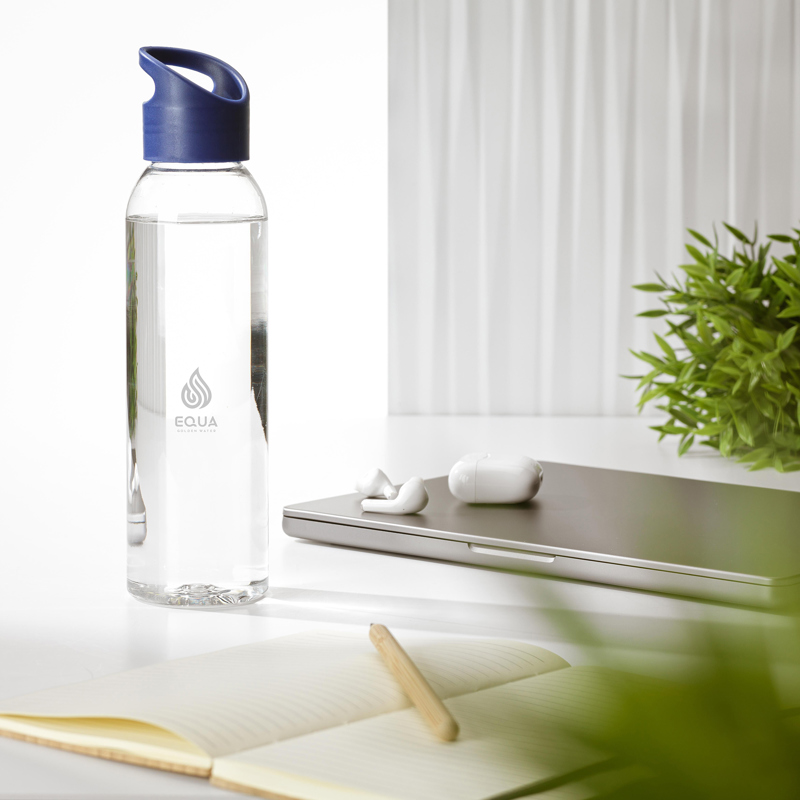 RPET drinking bottle (650 ml) 265222_335 (Transparent blue)