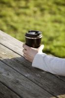 Recycled double walled coffee mug (300 ml) 261734_001 (Black)