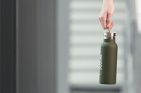 Recycled stainless steel double walled bottle (500ml) 262347_060 (Dark green)