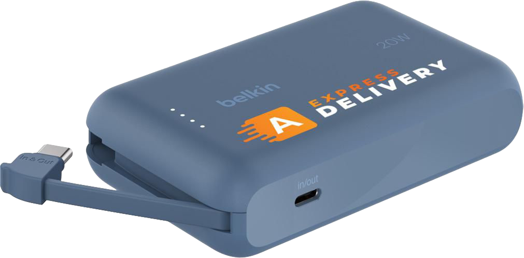 Picture of Belkin power bank with integrated cable (10,000mah)