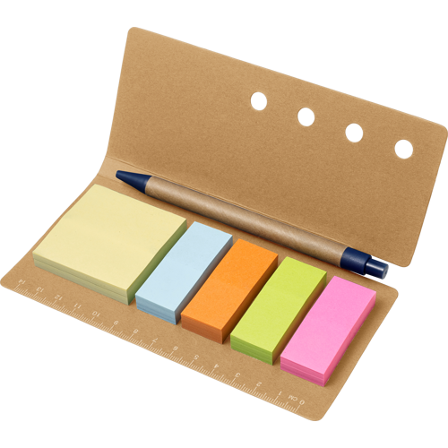 Cardboard holder with ruler