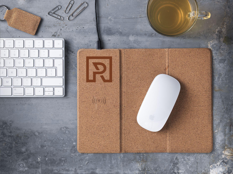 Cork wireless charging mousepad 265898_532 (Cork)