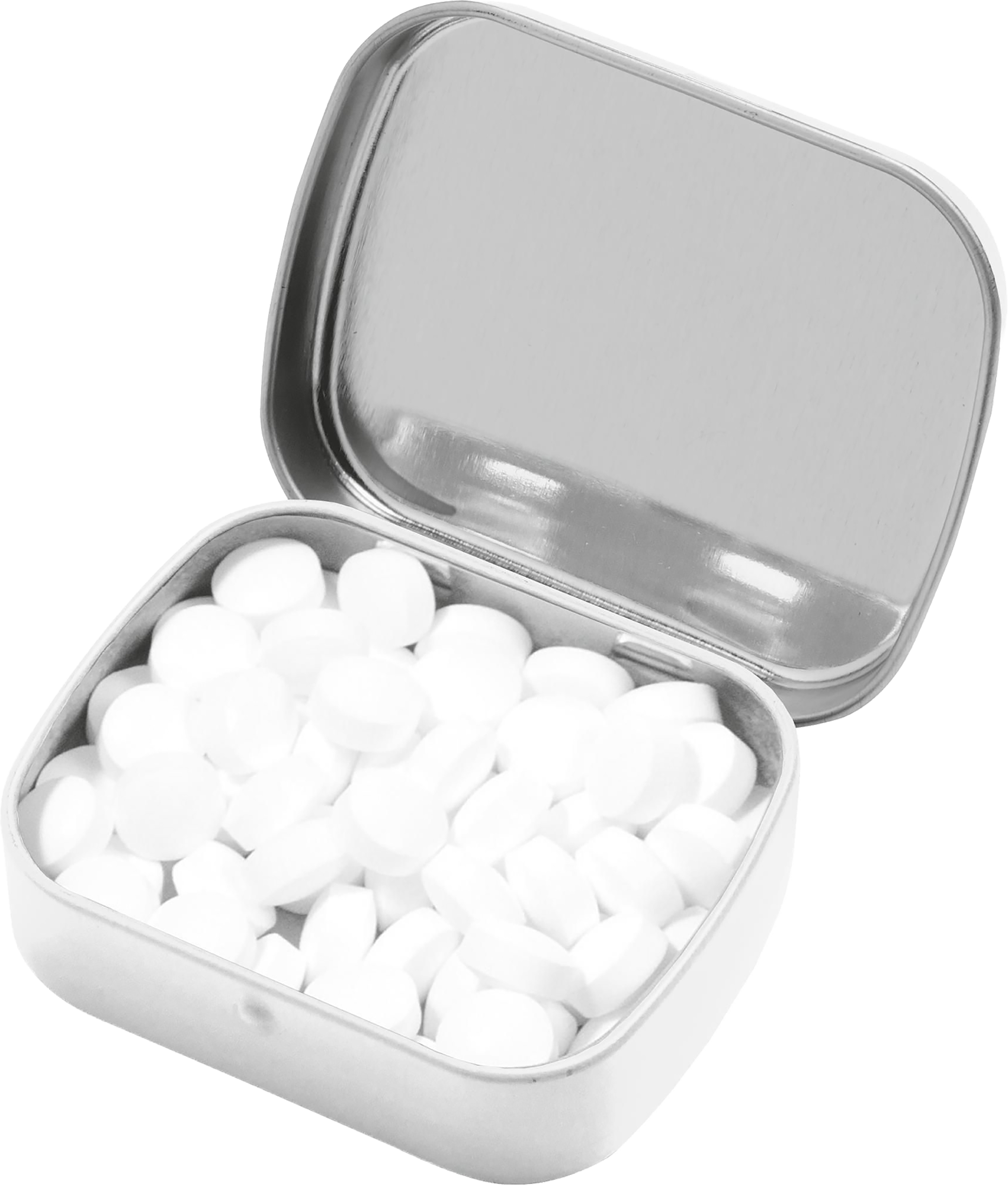 Picture of Small flat tin with approx 25g of mints