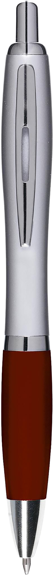 Picture of Silver ballpen with coloured grip