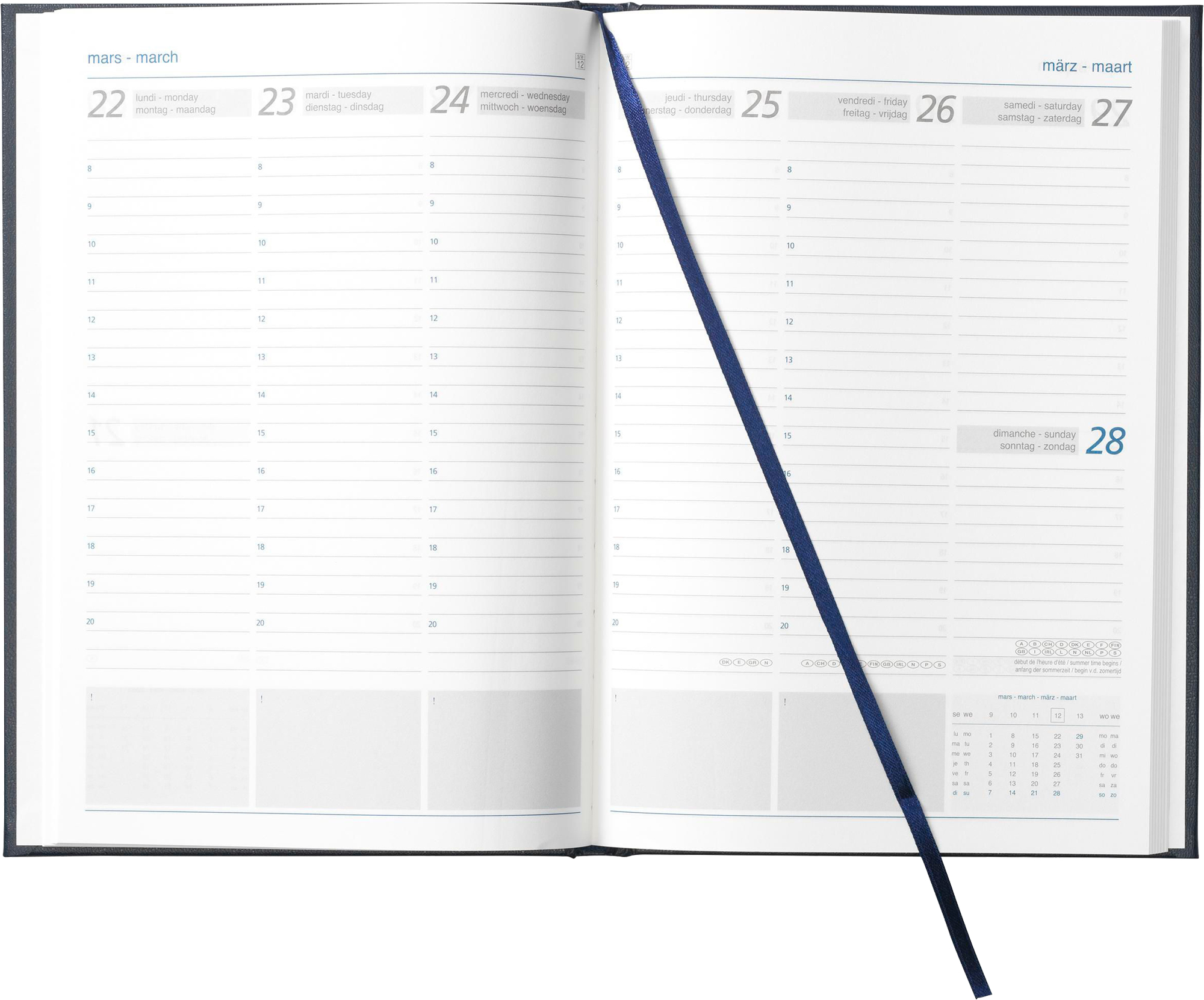 Picture of Diary in 4 languages (approx. A5)