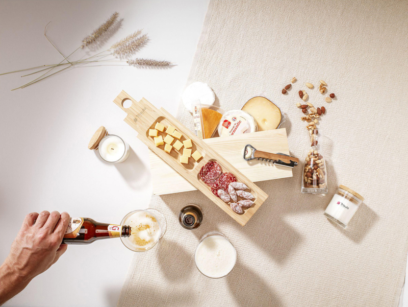 Rackpack wine gift box & tapas plate 269013_945 (Wood)