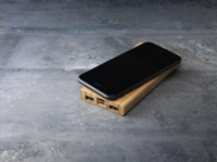 Bamboo wireless charger & power bank (8,000 mAh) 266456_823 (Bamboo)