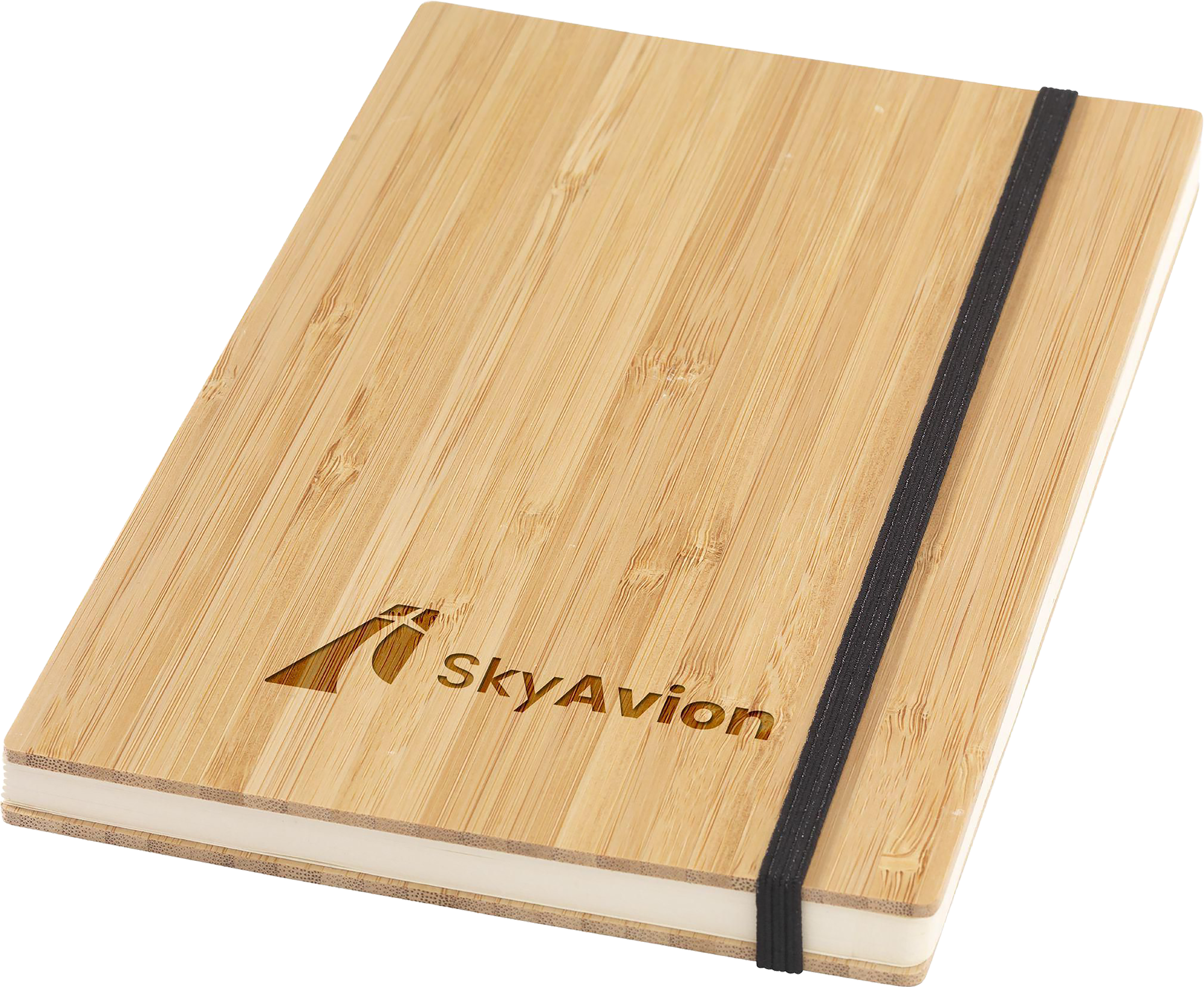 Picture of Bamboo notebook with naked spine (approx A5)