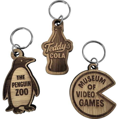 Bamboo keyring (Bespoke shape)