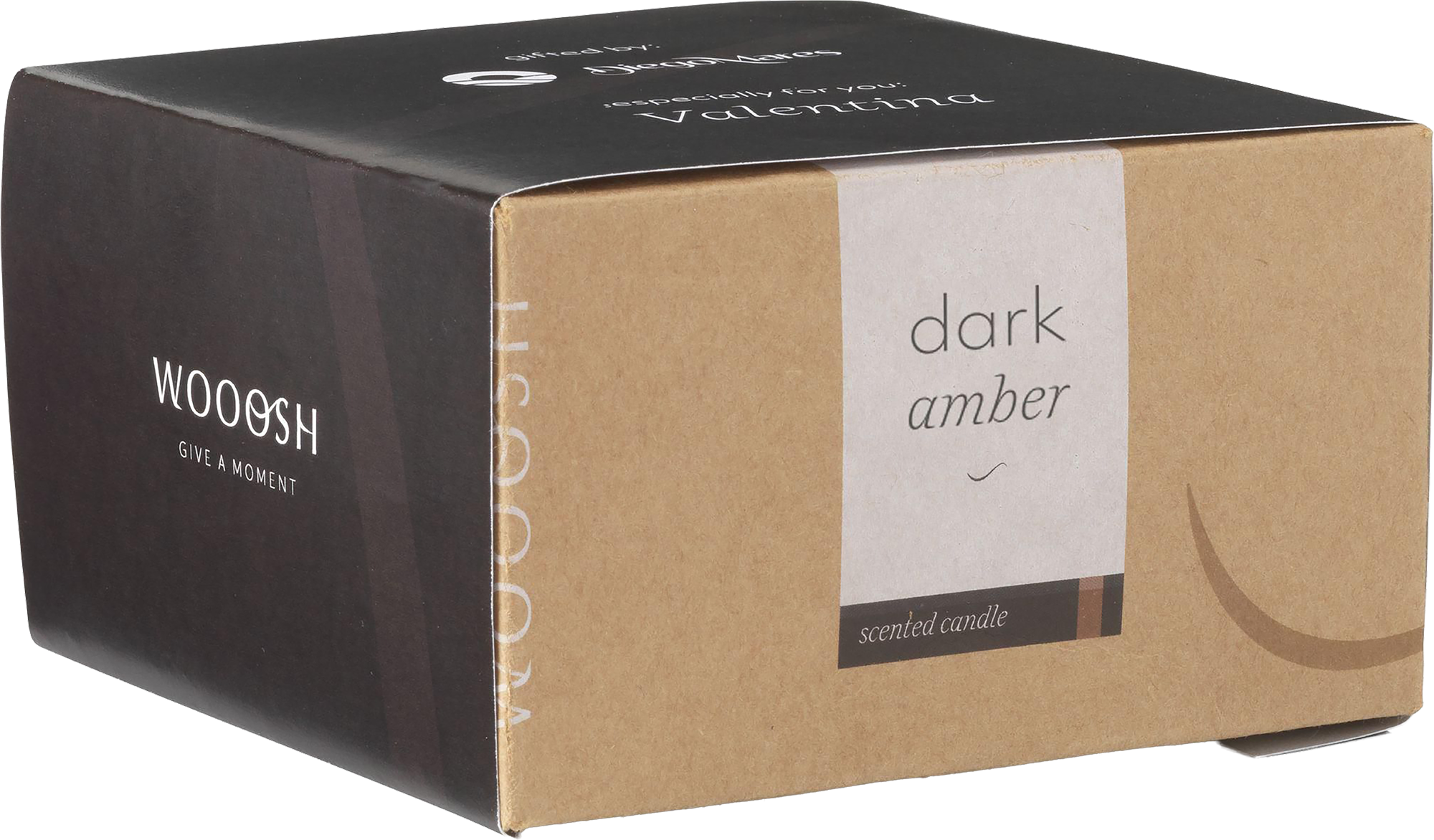 Picture of Wooosh Flame scented candle (dark amber)