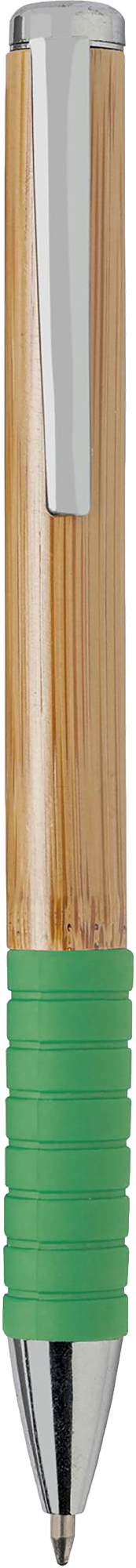 Picture of Bamboo ballpen with rubber non-slip grip