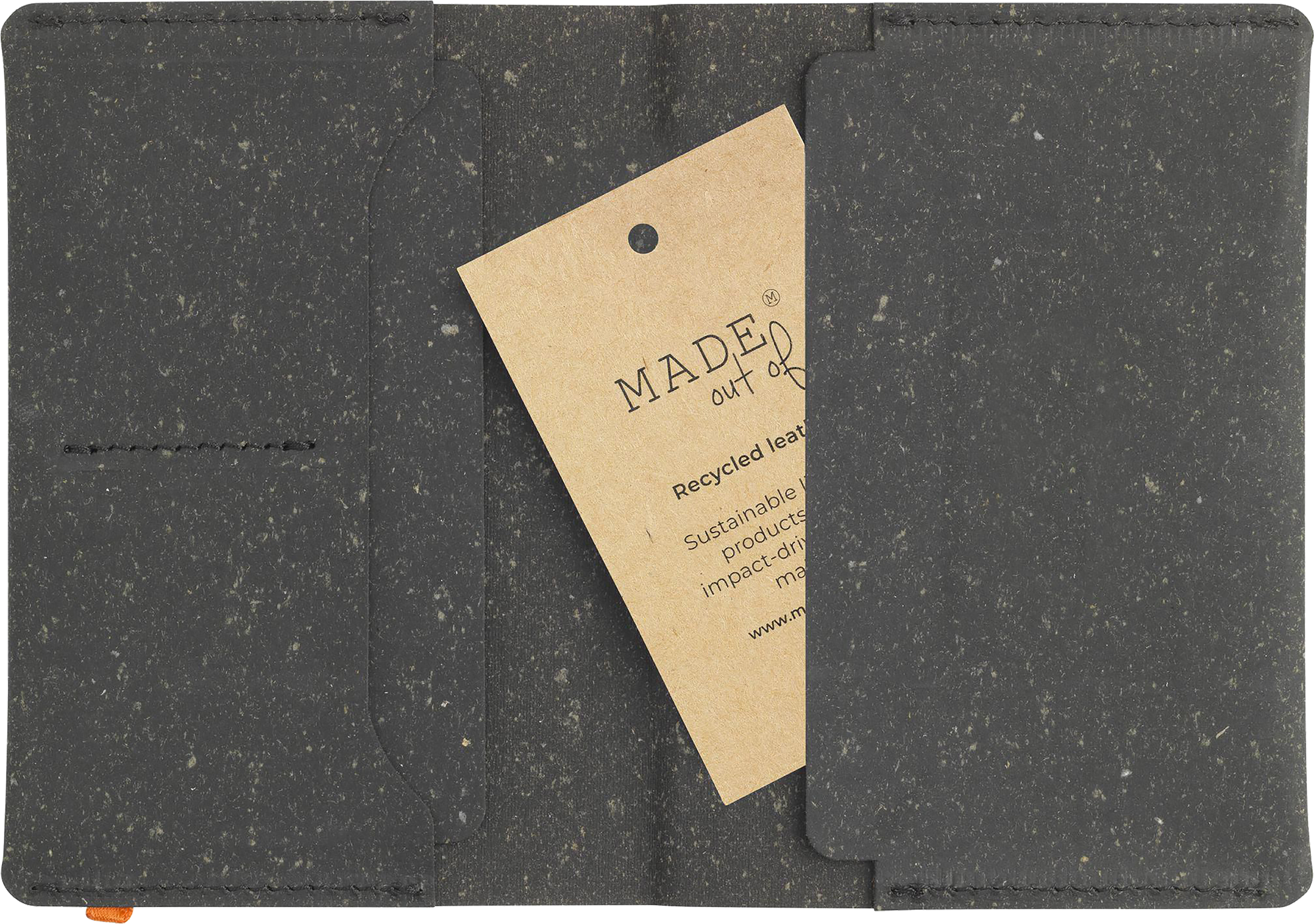 Picture of Made recycled leather passport holder