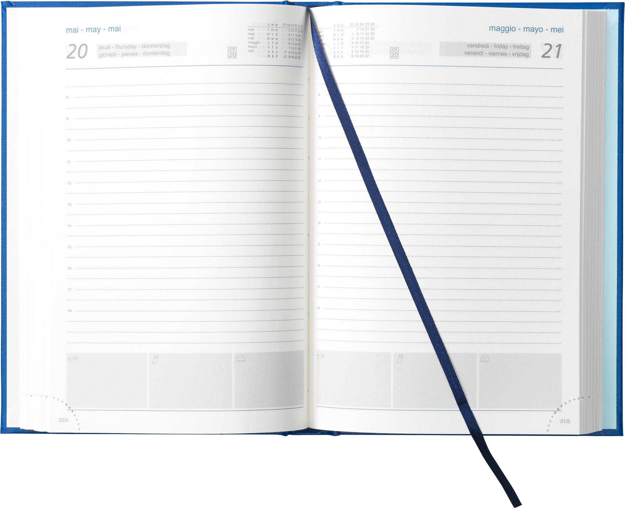 Picture of Eurotop diary in 6 languages (approx A5)
