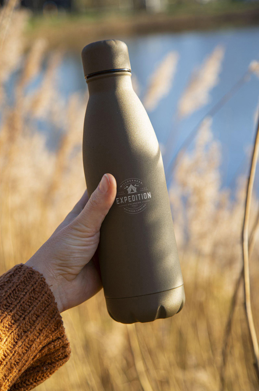 Topflask recycled double walled bottle (500ml) 265691_011 (Brown)