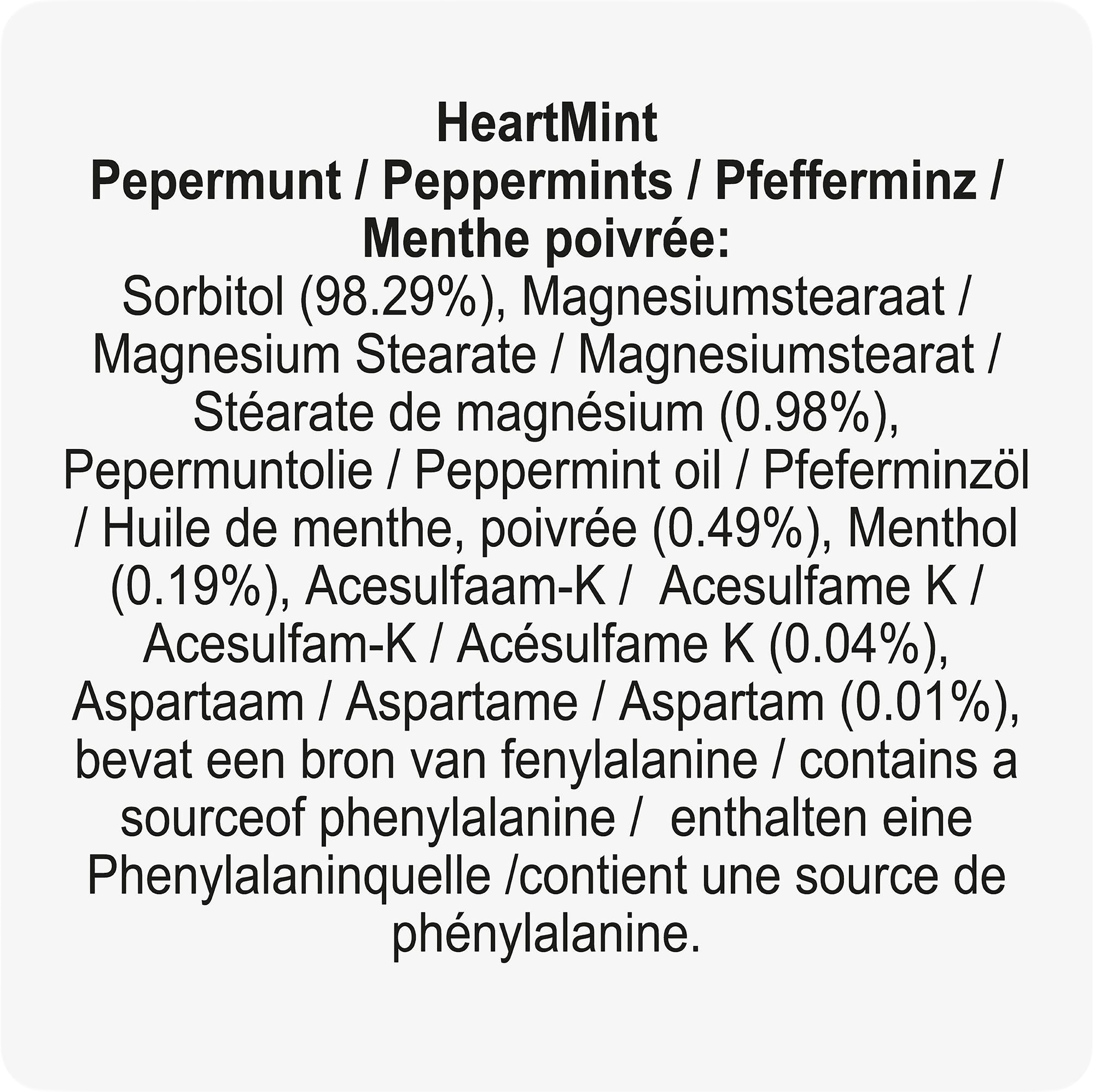 Picture of Heart mint card 