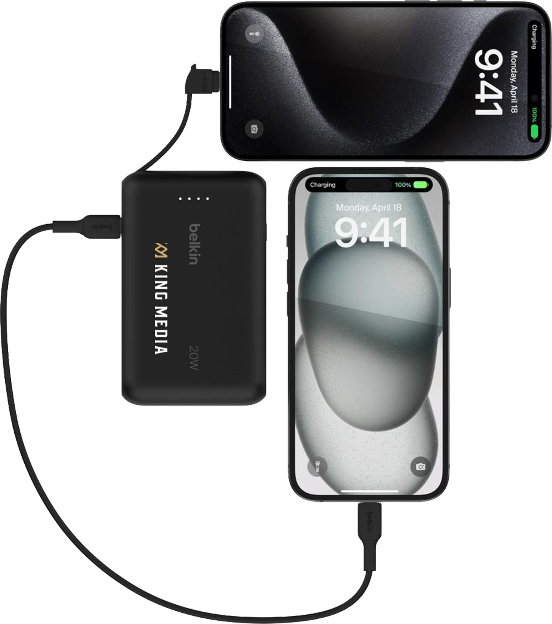 Picture of Belkin power bank with integrated cable (10,000mah)