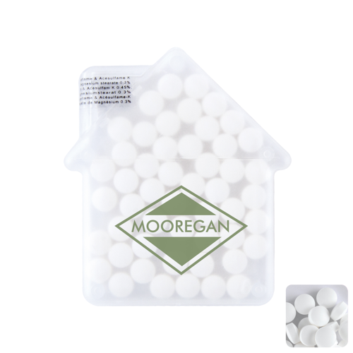 House mint card with sugar free mints