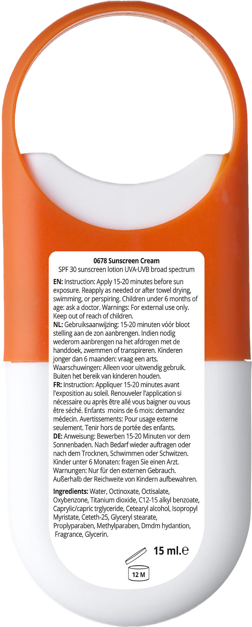 Picture of Sunscreen 15ml spray (SPF30)