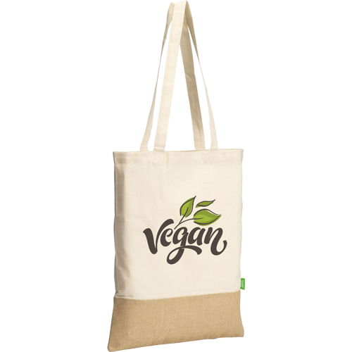 Organic cotton and jute bag (160gsm/4.72oz)