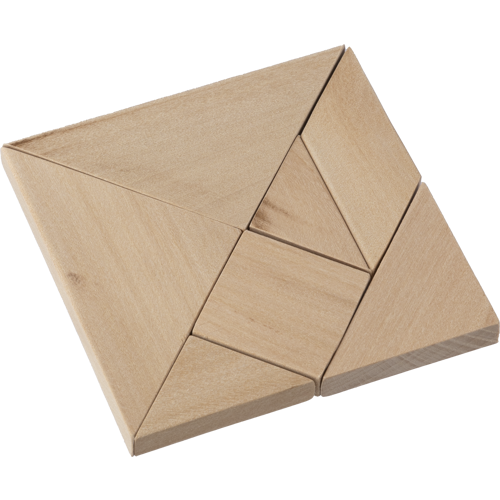 Wooden tangram puzzle