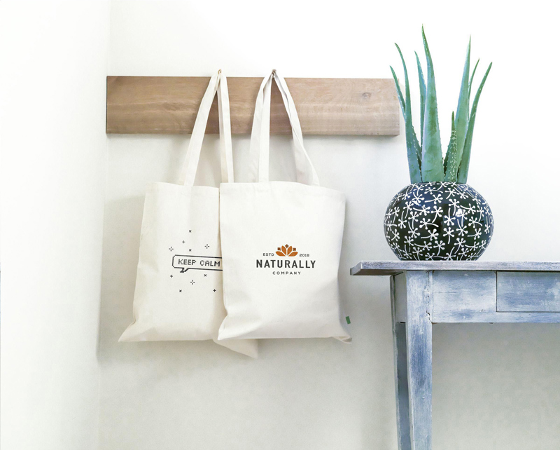 Organic canvas shopper (320gsm/9.43oz) 260851_604 (Ecru)