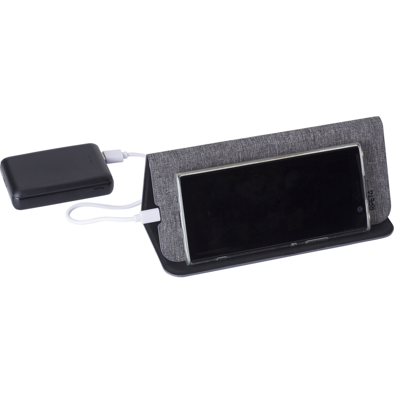 The Selene - RPET wireless charger mouse mat/phone stand