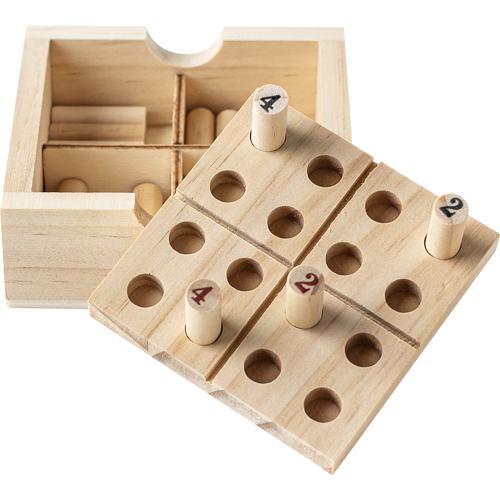 Mini wooden Sudoku set - View 1