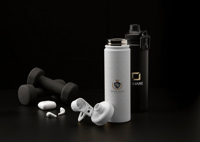 Recycled stainless steel bottle (800ml) 262512_002 (White)