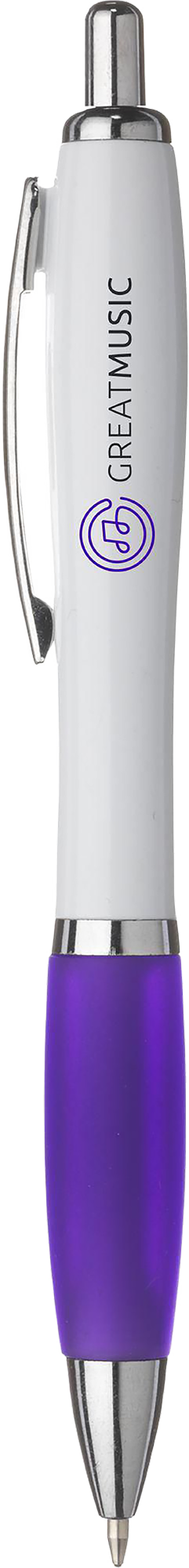 Picture of White pen with coloured grip