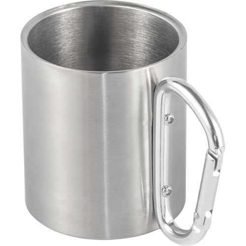 Stainless steel double walled travel mug (185ml)