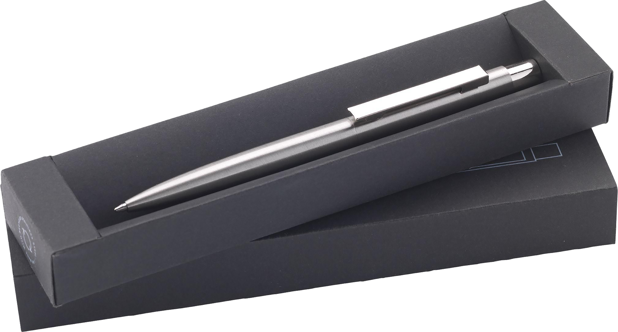 Picture of Recycled stainless steel ballpen in a gift box
