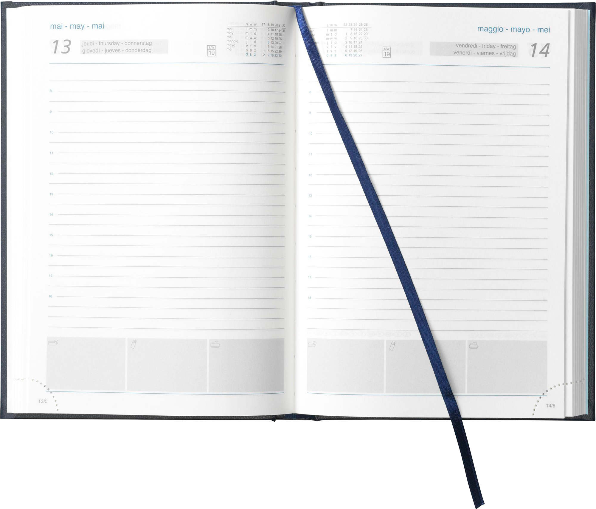 Picture of Eurotop diary in 6 languages (approx A5)