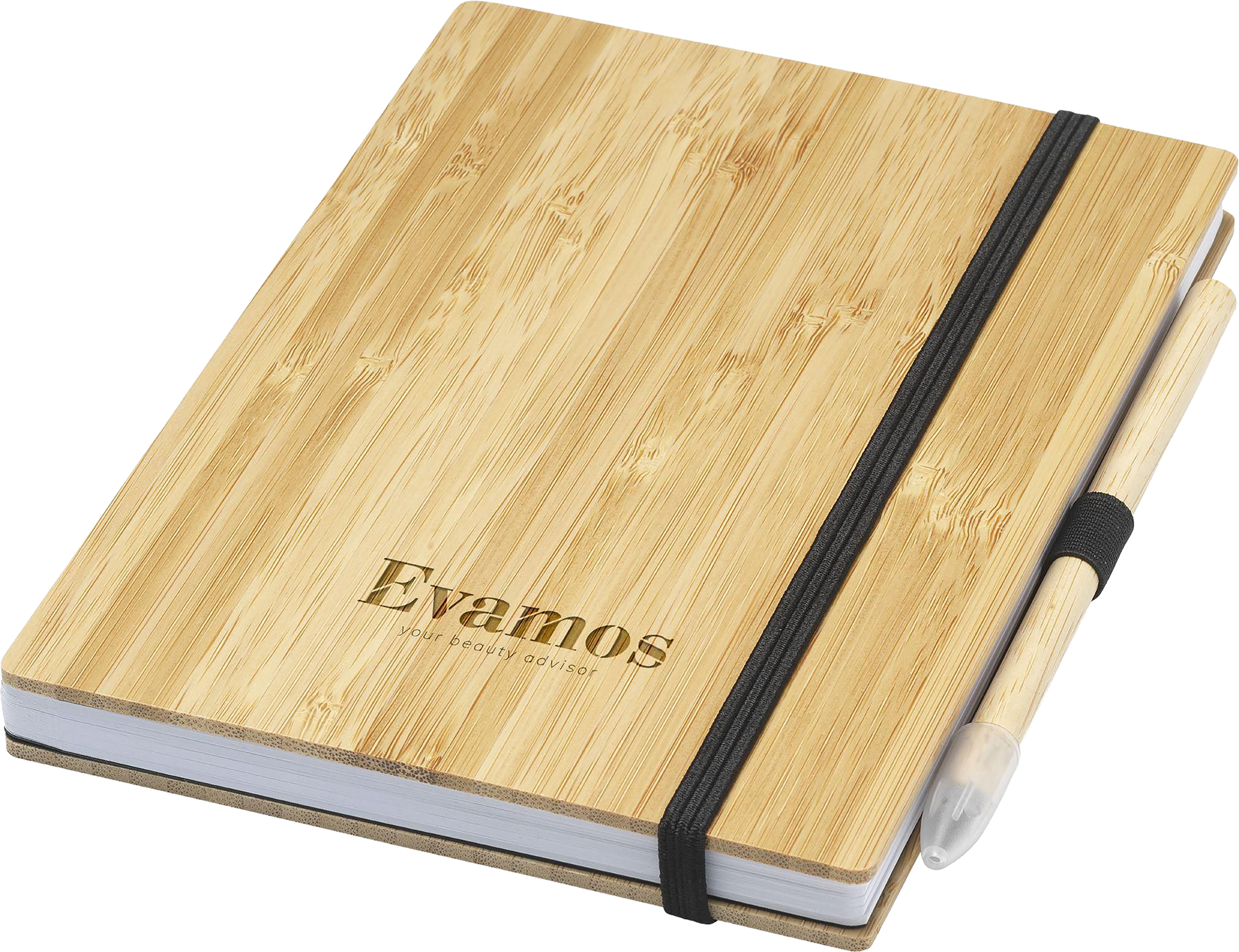 Picture of Bamboo notebook with inkless pen (approx A5)