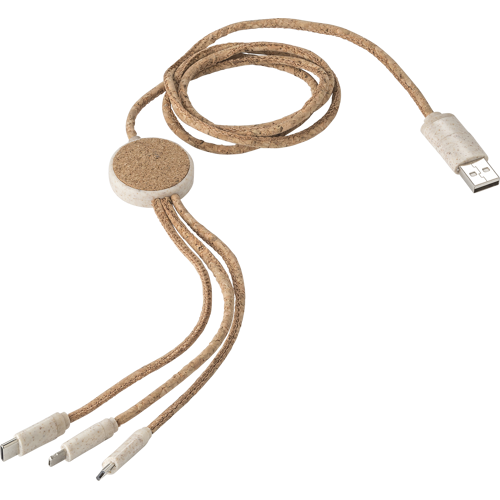 Stainless steel charging cable