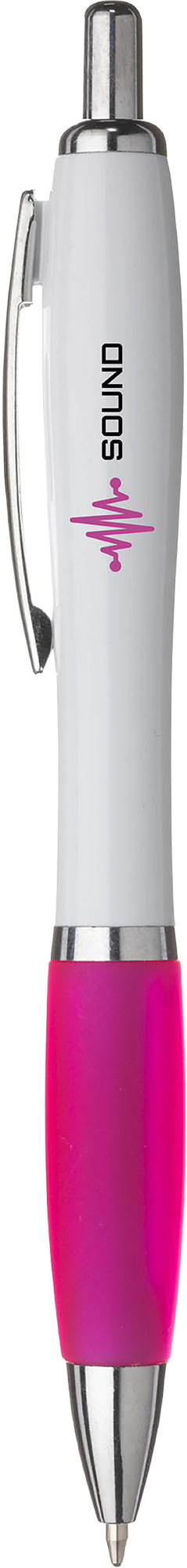Picture of White pen with coloured grip