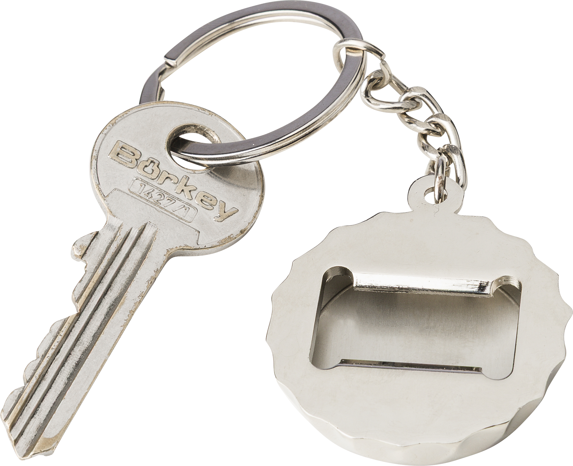 Picture of Zinc alloy keychain and opener